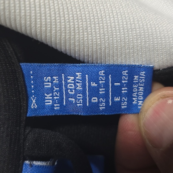 Adidas Track Jacket Youth Size Medium Black,Blue,White - Picture 7 of 15
